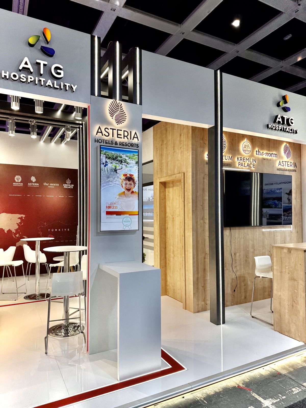ATG Hospitality Bespoke stand at ITB Berlin, view 3