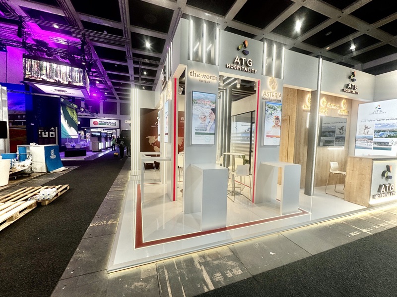 ATG Hospitality Bespoke exhibition stand at ITB Berlin