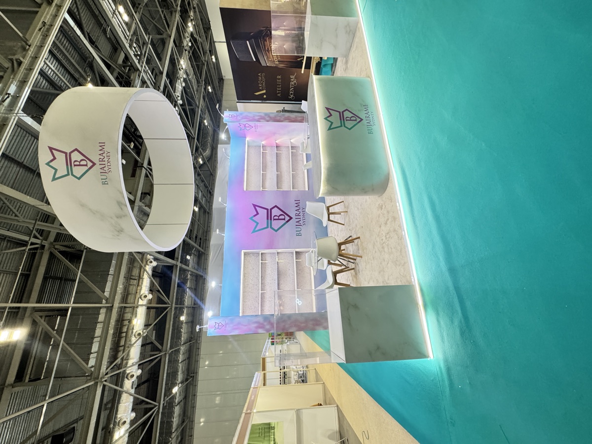 Bujairami Sydney DUM FLEX stand at Tones of Beauty Expo, view 2