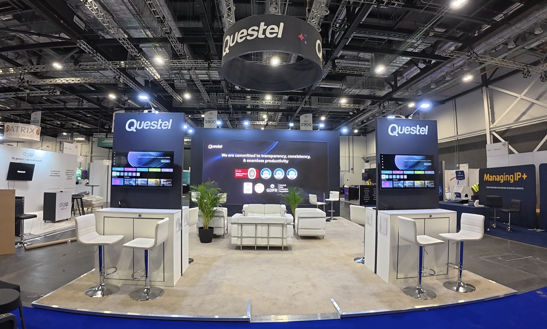 Questel DUM FLEX technology stand at INTA Annual Meeting London