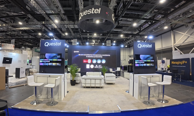 Questel exhibition stand at INTA Annual Meeting by Dum Event