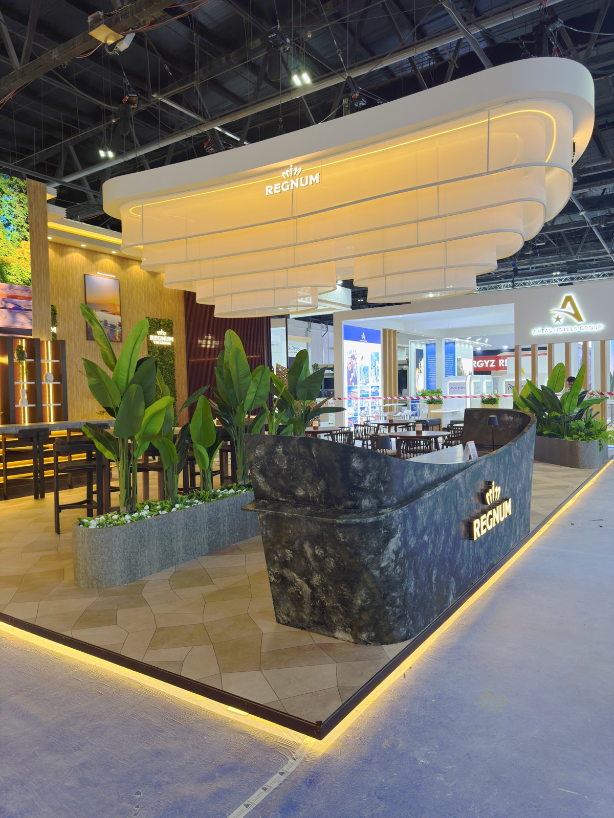 Regnum Hotels Bespoke stand at Arabian Travel Market, view 3