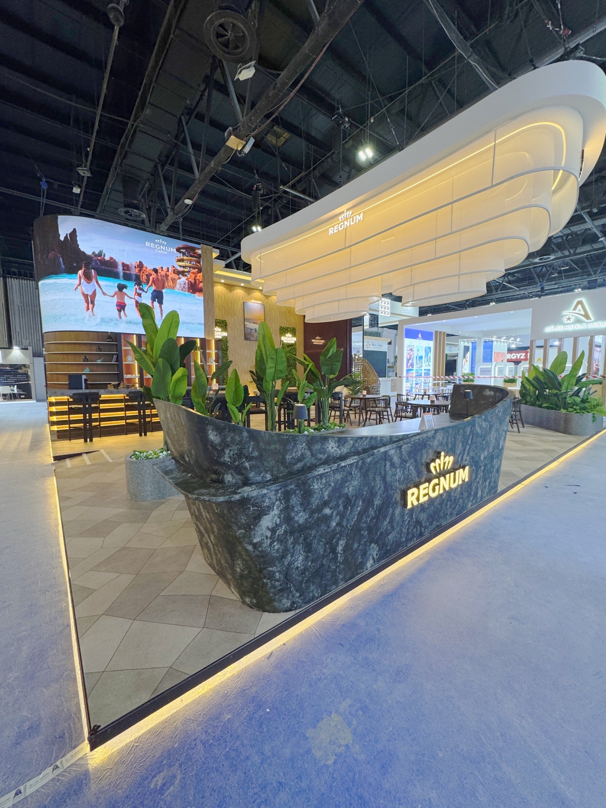 Regnum Hotels Bespoke stand at Arabian Travel Market, view 10