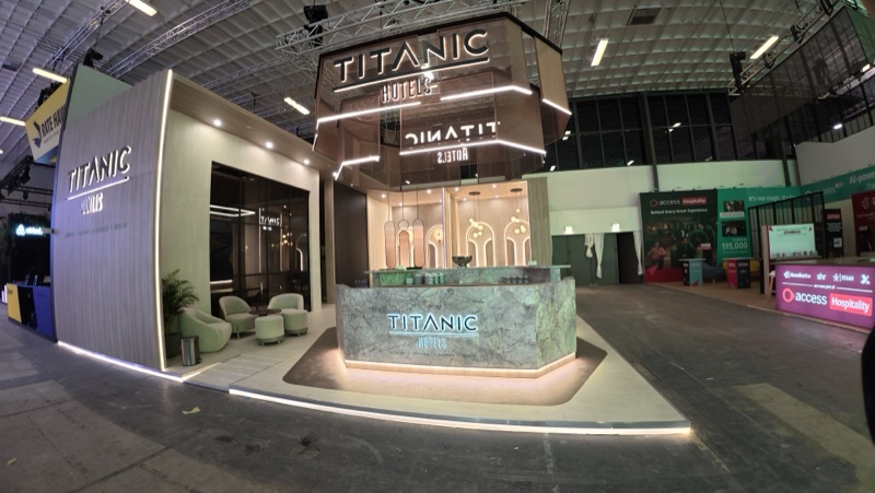 Titanic Hotels exhibition stand at ITB Berlin by Dum Event