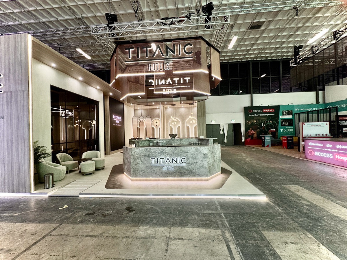 Titanic Hotels Bespoke stand at ITB Berlin, view 1