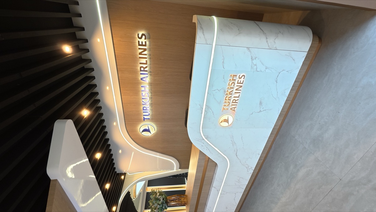 Turkish Airlines Bespoke stand at Farnborough International Airshow, view 1