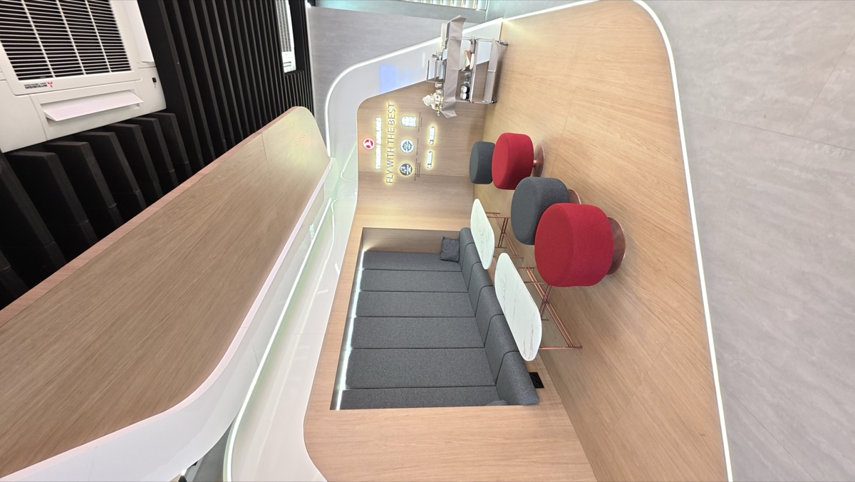 Turkish Airlines Bespoke stand at Farnborough International Airshow, view 2