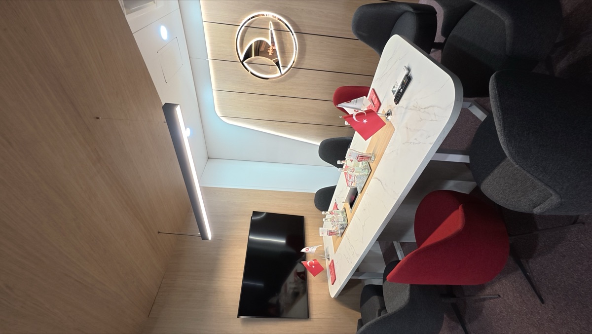 Turkish Airlines Bespoke stand at Farnborough International Airshow, view 12