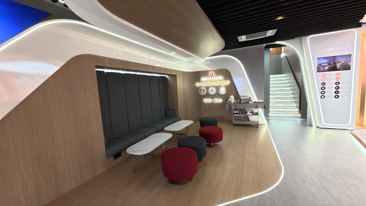 Turkish Airlines Bespoke stand at Farnborough International Airshow, view 17