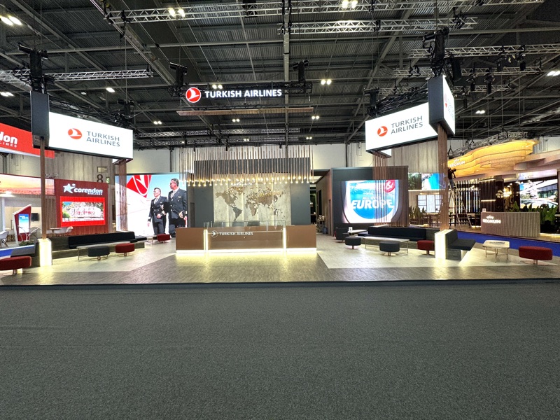 Turkish Airlines exhibition stand at WTM London by Dum Event