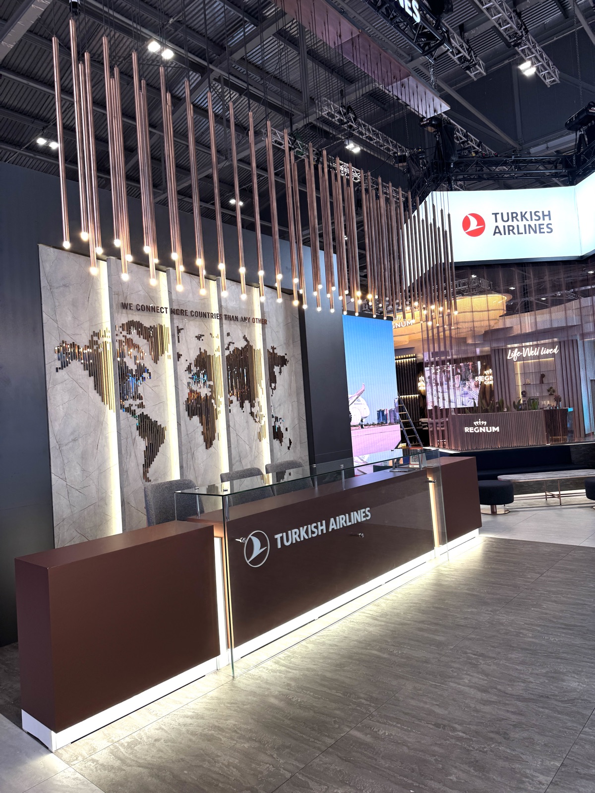 Turkish Airlines Bespoke stand at WTM London, view 5