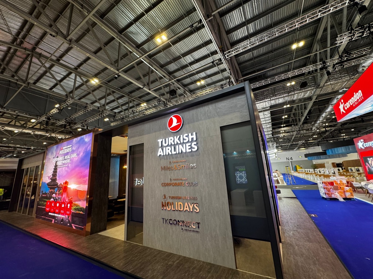 Turkish Airlines Bespoke stand at WTM London, view 10